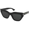 Saint Laurent SL 759 001 | Occhiali da Sole Graduati o Non Graduati | Prova Online | Plastica | Cat Eye | Nero | Adrialenti