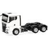 Herpa modello di camion MAN TGX GN trattore stradale 3 assi, bianco, in scala 1:87, pezzo da collezione, modello tedesco, statuetta plastica
