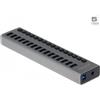 Delock Hub USB SuperSpeed esterno con switch a 16 porte
