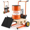 VEVOR Carrello Elevatore Manuale Transpallet Carico max 205 kg, Impilatore Elevatore Idraulico di Sollevamento Altezza max 1 m, Carrello Transpallet Forche Regolabili con Piattaforma Trasporto Merci