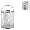 Inoxpran - Cestello in Acciao Inox per Asparagera, Cesto per Lo Scarico e la Cottura a Vapore degli Asparagi, ma Anche Pasta o Altre Verdure, Resistente e Versatile, AntiGraffio e Antiurto, 16 cm