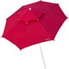 AKTIVE Ombrellone antivento, grande ombrellone, Ø280 cm, design ottagonale, palo 28-32 cm, con tetto ventilato, protezione UV30, rosso, spiaggia