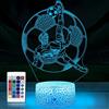 SUPERHONGJIHAO Lampada notturna LED 3D per bambini con telecomando, 16 colori cangianti, regalo di compleanno per bambini