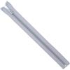 Aerzetix - Set di 10 Cerniere Lampo a Spirale N°5 25 cm separabili con cursore - in Metallo Nylon Poliestere - Colore Grigio Perla - per Cucito Artigianato creazioni Tessili