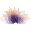 M METERXITY 100 PCS Foglie Scheletro, Foglie Essiccate Pressate in Fibre Naturale di Albero della Gomma per Resina/DIY Artigianato/Carte/Scrapbook/Matrimonio, Foglie [4-6cm, Viola caffè]
