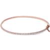 LUXURY MILANO Bracciale tennis rigido Luxury Milano in oro rosa con zirconi bianchi.