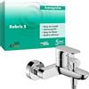 hansgrohe Rebris S Miscelatore monocomando vasca da esterno, rubinetto per vasca da bagno a 2 funzioni, cromo