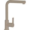 SCHOCK | Miscelatore Aquatown Doccia Monocomando con Canna Alta a Ponte e Doccetta Estraibile, Colore TWILIGHT Tortora Opaco, h320