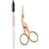 Tweezerman Brow shaping scissors & brush Brow Shaping Scissors & Brush, Rose Gold Set per sopracciglia 1 pz.