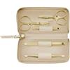 Zwilling Set manicure e pedicure di 5 pezzi con forbicine per unghie, in pelle beige Set per manicure 1 pz.