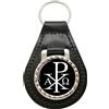 Family-crests Chi-Rho Alfa Omega Portachiavi In Pelle