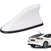 WeFoonLo Copertura per antenna auto, sostituzione del segnale radio aereo del tetto con nastro adesivo per auto, SUV, camion, base decorativa per antenna e migliora il segnale (bianca)