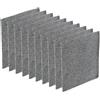 PATIKIL Spugne in Schiuma per Filtri da 120mm, Confezione da 10 Fogli di Spugna di Ricambio per Computer, Ventilatore, Ventola, Nero