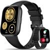 HXQHSTBG Orologio Donna,1.75 HD Smartwatch con Chiamate Bluetooth,Fitness Tracker con 120+ Modalità Sportive/Cardiofrequenzimetro/Pressione Sanguigna/SpO₂/Sonno, Smart Watch per Android/iOS (Nero)