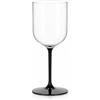 Brevetti WAF Calice Croisière FM35 42 cl in Policarbonato Gambo Nero - Calice Resistente per Vino e Outdoor