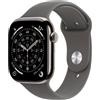 APPLE WATCH SERIES 11 GPS + CELLULAR 42MM NATURAL ALUMINIUN CASE WITH STONE GREY SPORT BAND S/M