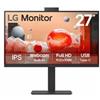 LG MONITOR 27 LED IPS 100Hz 16:9 FHD 5ms 250 CDM, WEBCAM, PIVOT, USB-C DOCK, DP/HDMI, MULTIMEDIALE