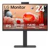 LG MONITOR 23,8 LED IPS 100Hz 16:9 FHD 5ms 250 CDM, WEBCAM, PIVOT, USB-C DOCK, DP/HDMI, MULTIMEDIALE