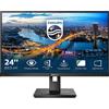 PHILIPS MONITOR 23,8" LED IPS 16:9 FHD 4MS 350 CD/M VGA/DVI/DP/HDMI PRIVACY MODE PIVOT MULTIMEDIALE