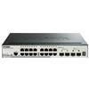 D-LINK SWITCH 52 PORTE GIGABIT POE MANAGED, INCLUDE 4 PORTE 10G SFP+