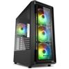 SHARKOON CASE TK4 RGB 7 SLOT ESPANSIONE, PANNELLO FRONTALE VETRO TEMPERATO, 3 PORTE, 3XUSB2.0/3.0, I