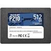 PATRIOT SSD P210 512GB SATA3 6GB/S 2,5 520/430 MB/S