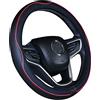 Mayco Bell 2019 nuovo coprivolante in pelle microfibra rossa nera per Prius Civic (Nera Rossa,35-36,25 cm)