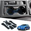 BIXUAN Compatibile con VW Golf 7 7.5 MK7 2016-2019, tappetini antiscivolo per console centrale, bracciolo, tappetini in gomma, supporto per bevande, tappetino antiscivolo, cuciture per porta, colore