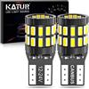 KATUR T10 W5W LED 194 168 2825 Lampadina Cuneo LED CANBUS Senza errori Super Luminoso 6000K Xenon Bianco 30x3014SMD 12-24V per Luci Car Dome Map Door Luce di cortesia per Targa (Versione aggiornata)