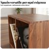 Mobiletto Porta Vinili in Legno Materiali di Alta Qualità