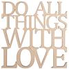 Rayher 46313000 Scritta LegnoDo All Things..., Fsc100%