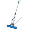 York Mocio in spugna PVA con funzione di strizzatura mocio altamente assorbente senza secchio manico telescopico mocio in spugna per la pulizia di parquet laminato piastrelle e pavimenti in legno
