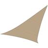 Perel Telo ombreggiante triangolare 5 x 5 x 5 m in HDPE traspirante e permeabile, protezione UV 90%, champagne