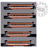 KATO 10-2084 - N 1:160 - set di 5 carrozze intermedie SNCF per TGV livrea origin