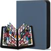 WITHYU 9 Album Collezionista per Carte - 540 Carte Capacità, Portacarte Impermeabile e Antigraffio con Inserimento Laterale per TCG/Sport, Design Senza Anelli e Cerniera (Blu Indaco)