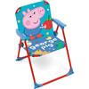 ARDITEX Sedia pieghevole con braccioli di George Pig - 38 x 32 x 53 cm, adatta per giardino, campeggio, spiaggia o montagna, ideale per ragazzi e ragazze.