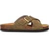 FRAU Ciabatta donna oliva in suede