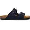FRAU Ciabatta uomo blu in suede