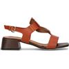 REBECCA VAN DIK Sandalo donna marrone in pelle