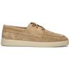 CLARKS CORE LOCKFORD BOAT Stringata uomo beige in suede