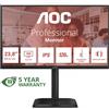 AOC MONITOR AOC LCD IPS 120Hz 23.8 WIDE FRAMELESS 24E4U 4ms MM FHD 1500:1 BLACK REG.ALT. VGA HDMI DP 4xUSB Vesa - 24E4U