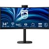 PHILIPS MONITOR PHILIPS LCD CURVED VA LED 34 Wide 34B2U3600CH/00 4ms MM WQHD 3500:1 BLACK HDMI DP Dock USB-C LAN WEBCAM Ves - 34B2U3600CH/00