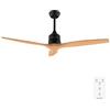 Cecotec - Ventilatori da Soffitto EnergySilence Aero 5270 Black&WhiteWood - 40 W, Diametro 132 cm, Telecomando, Timer Fino a 8 Ore, 6 Velocità, 3 Pale, Estate/Inverno, Altezza Regolabile