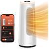CLEVAST Termoventilatore a risparmio energetico, 1500W, riscaldamento elettrico con regolazione della temperatura e funzione timer, 83° oscillante, termoventilatore in ceramica per ambienti camera (L)