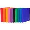 Exacompta - 511999E - 1 Raccoglitore Opak - Polipropilene Opaco 0.5 mm - 4 Anelli Tondi 15 mm - Dorso 20 mm - F.to Esterno 32X25cm per A4 - 10 Colori Assortiti - 1 unità