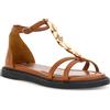 CafèNoir Cafè Noir Sandali a T in pelle con fascette e suola 1,5 cm