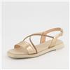 Soffice Sogno Sandali in pelle laminata e cinturino in strass, tacco 2 cm