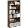 Furinno PASIR Libreria, Libreria a 6 Ripiani con Ripiani Aperti, Libreria da Terra, 23,9 x 80 x 160 cm, Facile da Montare, per Ufficio Domestico, Camera da Letto, Soggiorno, Pino Ambra