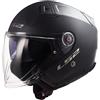 LS2 CASCO JET LS2 OF603 INFINITY II SOLID MATT BLACK-06 LS2 : Taglia Int - XL