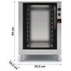 Lievitatore Professionale 8 Teglie 42,9x34,5 cm, con Apertura Laterale e Cerniere a Sinistra